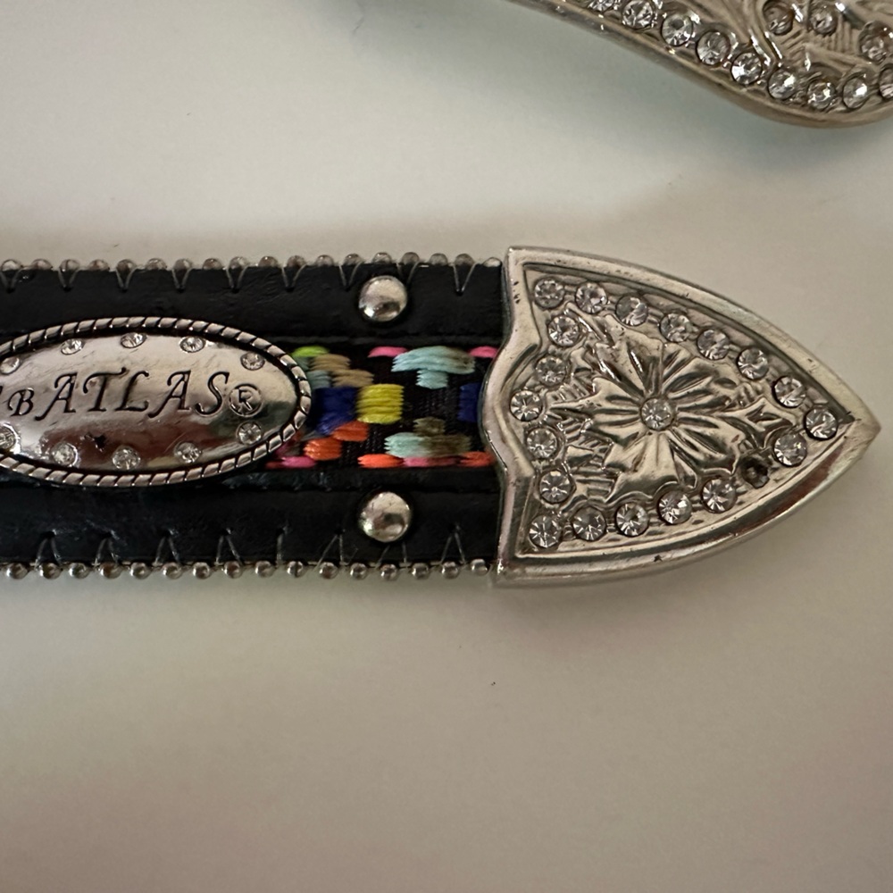 WB Atlas Women’s Cowgirl Gypsy Belt with Aztec Design S - Picture 9 of 10